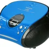 Lenco Radios-SCD-24 Tragbares FM-Radio - Blue