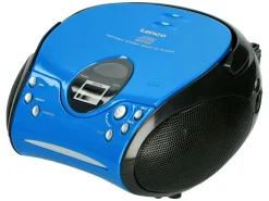 Lenco Radios-SCD-24 Tragbares FM-Radio - Blue