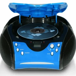 Lenco Radios-SCD-24 Tragbares FM-Radio - Blue