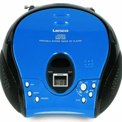Lenco Radios-SCD-24 Tragbares FM-Radio - Blue