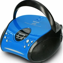 Lenco Radios-SCD-24 Tragbares FM-Radio - Blue