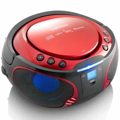 Lenco SCD-550 Tragbares FM-Radio - Red< Radios