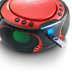Lenco SCD-550 Tragbares FM-Radio - Red< Radios