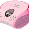 Lenco SCD-24 Tragbares FM-Radio - Pink< Radios
