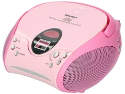 Lenco SCD-24 Tragbares FM-Radio - Pink< Radios