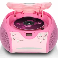 Lenco SCD-24 Tragbares FM-Radio - Pink< Radios