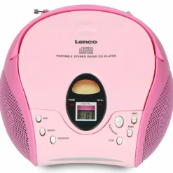Lenco SCD-24 Tragbares FM-Radio - Pink< Radios