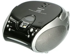 Lenco Radios-SCD-24 Tragbares FM-Radio - Black
