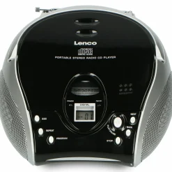 Lenco Radios-SCD-24 Tragbares FM-Radio - Black