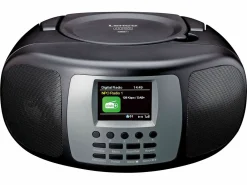 Lenco SCD-860BK Tragbares DAB+/FM Radio< Radios