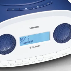 Lenco Radios^SCD-69BU Tragbares DAB+/FM Radio