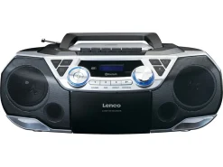 Lenco Radios^SCD-720SI CD-Player Boombox - Schwarz,Silber