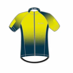 Löffler Dusty Mid gelbes Herren-Radtrikot mit kurzen Ärmeln< Fahrradbekleidung