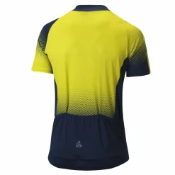 Löffler Dusty Mid gelbes Herren-Radtrikot mit kurzen Ärmeln< Fahrradbekleidung