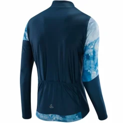 Löffler Fahrradbekleidung-Floes Blue Herren Langarm-Radtrikot
