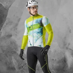 Löffler Fahrradbekleidung^Floes Green Herren Langarm-Radtrikot