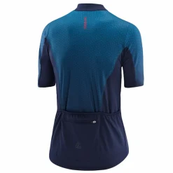 Löffler Fahrradbekleidung-Flux blaues Radtrikot mit kurzen Ärmeln