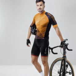 Löffler Fahrradbekleidung-FZ Hotbond orange Herren-Radtrikot