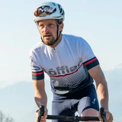 Löffler FZ Messenger 23 blaues Herren Radtrikot< Fahrradbekleidung
