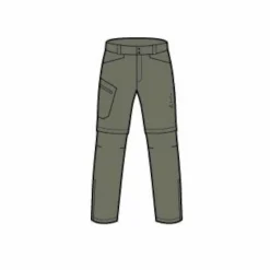 Löffler Hosen-olivgrüne Zip-Off-Wanderhose