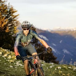 Löffler Fahrradbekleidung^Scarp blaues Herren Langarm-Radtrikot
