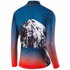 Löffler Fahrradbekleidung^Scarp blaues Herren Langarm-Radtrikot