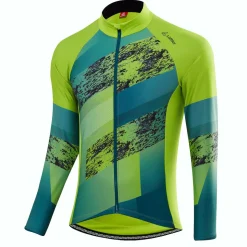 Löffler Fahrradbekleidung^Shalerock grünes Herren Langarm-Radtrikot