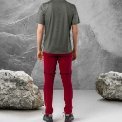 Löffler Hosen-Tapered CSL rote Herren Zip-Off Hose
