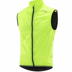 Löffler Fahrradbekleidung-Windshell gelbe Herren-Fahrradweste