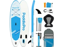 LifeGoods Sup Boards^Allround Compact SUP Board mit Sitz - Sky Blue