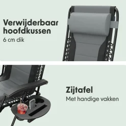 LifeGoods Comfort 2er-Set Relaxstühle - Black/Grey< Relaxstühle
