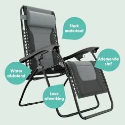 LifeGoods Comfort 2er-Set Relaxstühle - Black/Grey< Relaxstühle