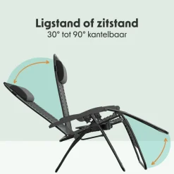 LifeGoods Comfort 2er-Set Relaxstühle - Black< Relaxstühle