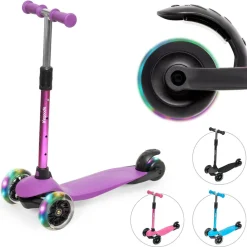 LifeGoods HappyStep Kinderroller - Purple< Roller & Scooter