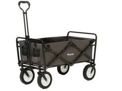 LifeGoods 70KG bollerwagen 94L - Grey< Bollerwagen
