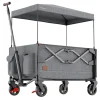 LifeGoods Kinder Dach 80KG bollerwagen- Grey< Bollerwagen
