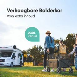 LifeGoods Bollerwagen^230L bollerwagen - Black