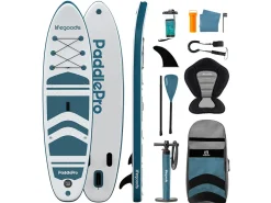 LifeGoods Sup Boards^PaddlePro SUP Board mit Sitz - White/Deep Aqua