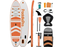 LifeGoods PaddlePro SUP Board mit Sitz - White/Orange< Sup Boards
