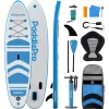 LifeGoods PaddlePro SUP Board mit Sitz - White/Sky Blue< Sup Boards