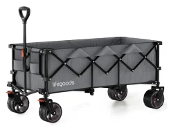 LifeGoods XXL 300L bollerwagen - Grey< Bollerwagen