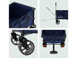 LifeGoods XXL 300L bollerwagen - Blue< Bollerwagen
