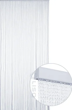 Markenlos Liso Alaska Kunststoff transparenter Fliegenvorhang - 100×215cm< Insektenschutz