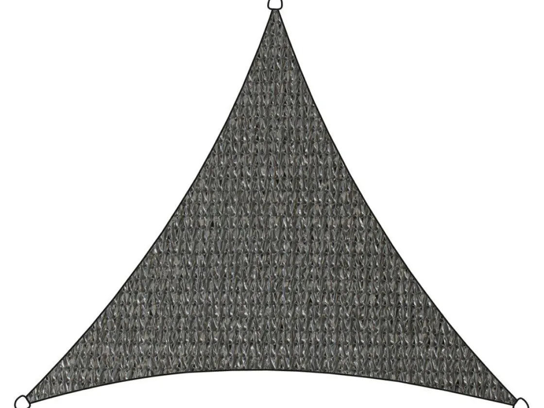 Markenlos Sonnensegel|Sonnensegel^Livin Iseo Dreieck HDPE 5 meter Schattentuch - Grey