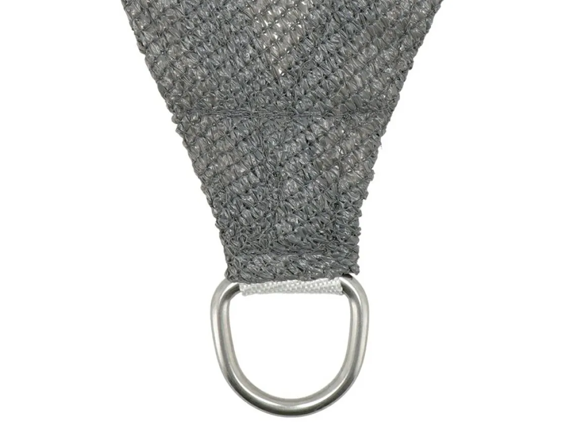 Markenlos Sonnensegel|Sonnensegel^Livin Iseo Dreieck HDPE 5 meter Schattentuch - Grey