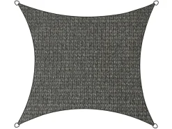 Markenlos Sonnensegel|Sonnensegel^Livin'outdoor Iseo HDPE 3,6 x 3,6 Meter Schattentuch - Grey