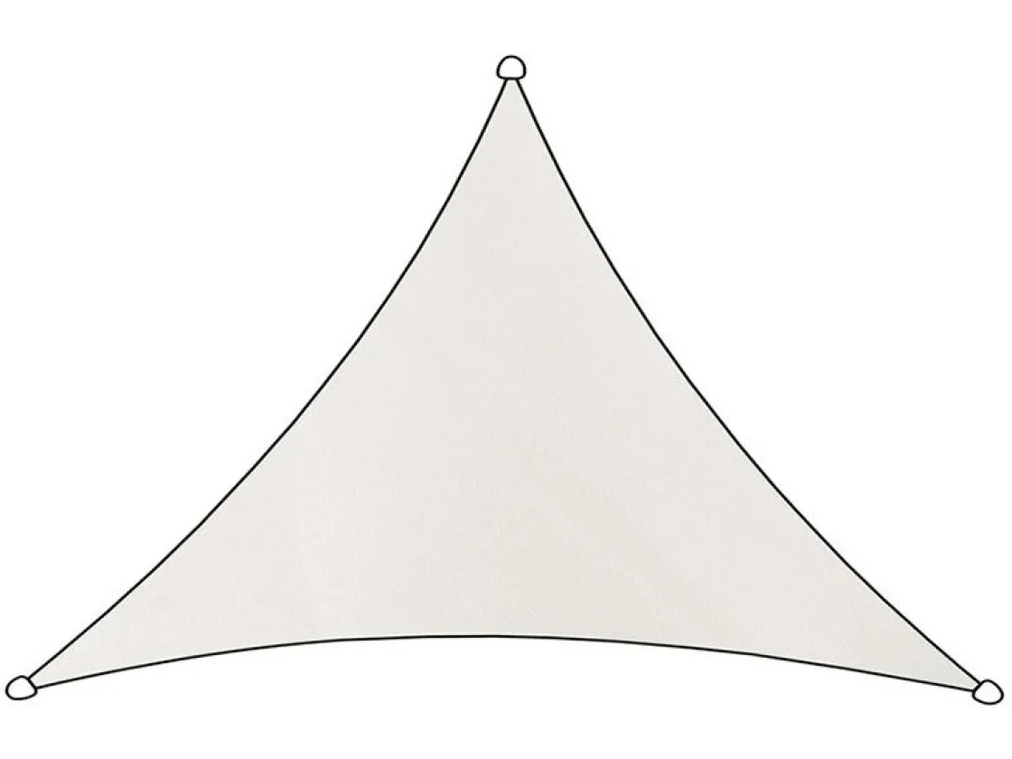 Markenlos Sonnensegel|Sonnensegel^Livn Como Polyester 3 x 2,5 x 2,5 Meter Schattentuch - White