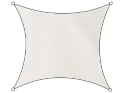 Markenlos Sonnensegel|Sonnensegel^Livn Como Quadrat Polyester 5 x 5 Meter Schattentuch - White