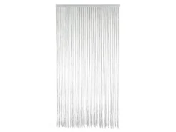 Markenlos Insektenschutz-Livn Lines alu transparent/grau 100 x 230 cm Türvorhang