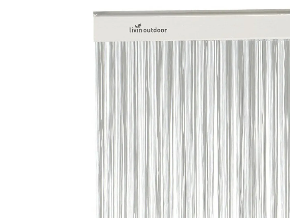 Markenlos Insektenschutz-Livn Lines alu transparent/grau 100 x 230 cm Türvorhang